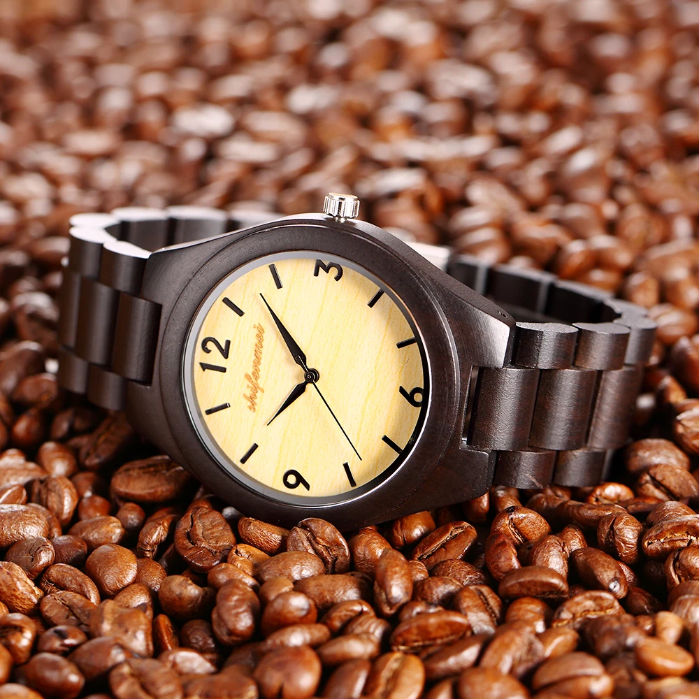 shifenmei S5507 oem custom logo high quality black sandal wood strap fashion low price watch