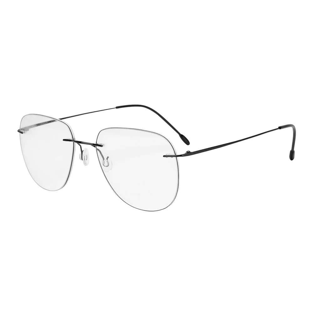 High quality oversized pilot optics rimless titanium frameless optical frame eye glasses frame