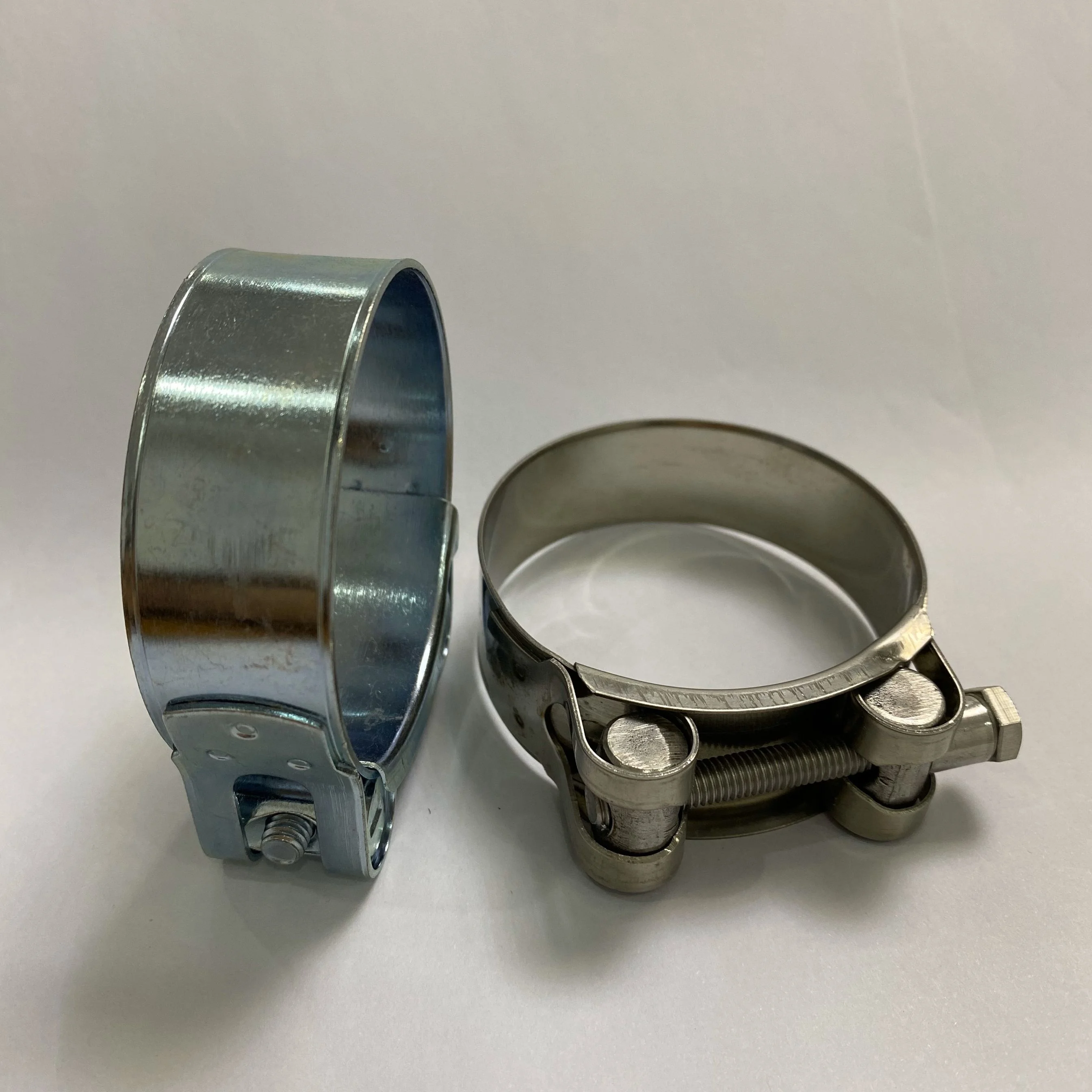 single bolt T bolt heavy duty partial head stainless hose clamp