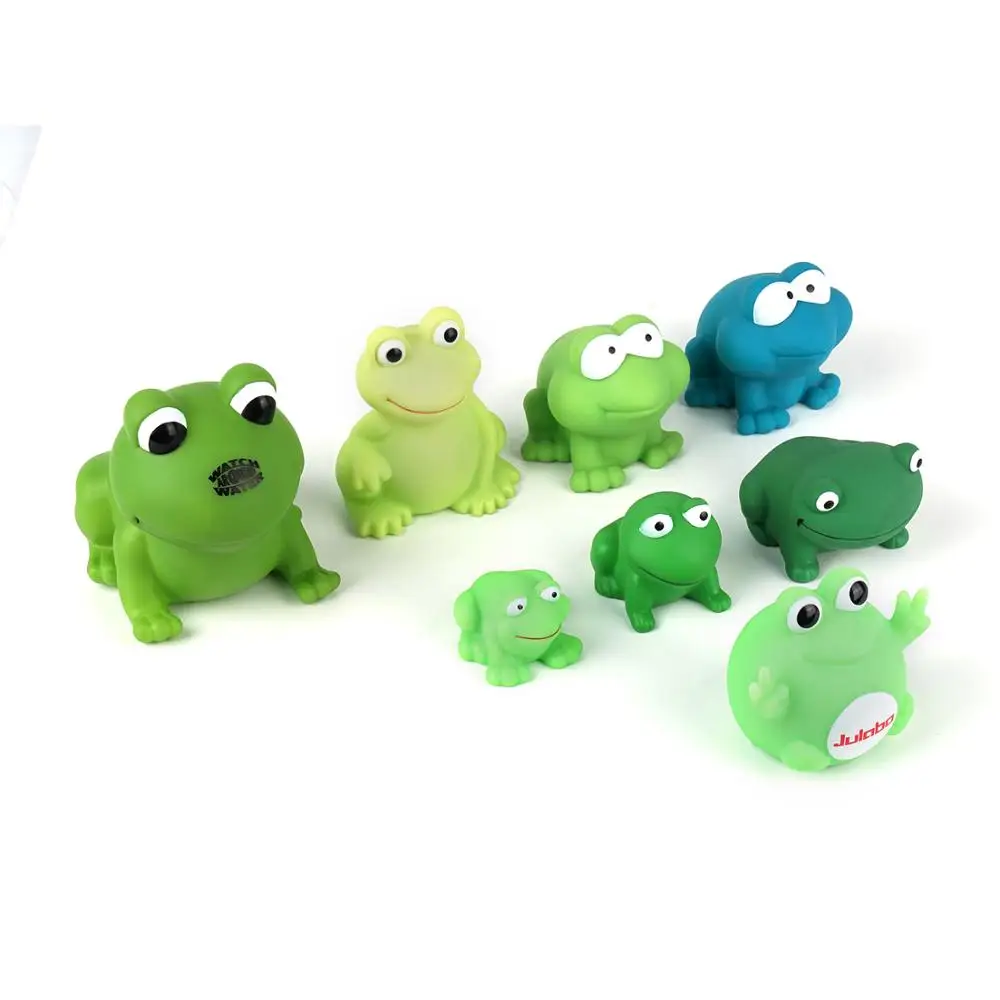 
Wholesale Holiday Gifts Animal Frog Bath Small Rubber Toys For Baby 