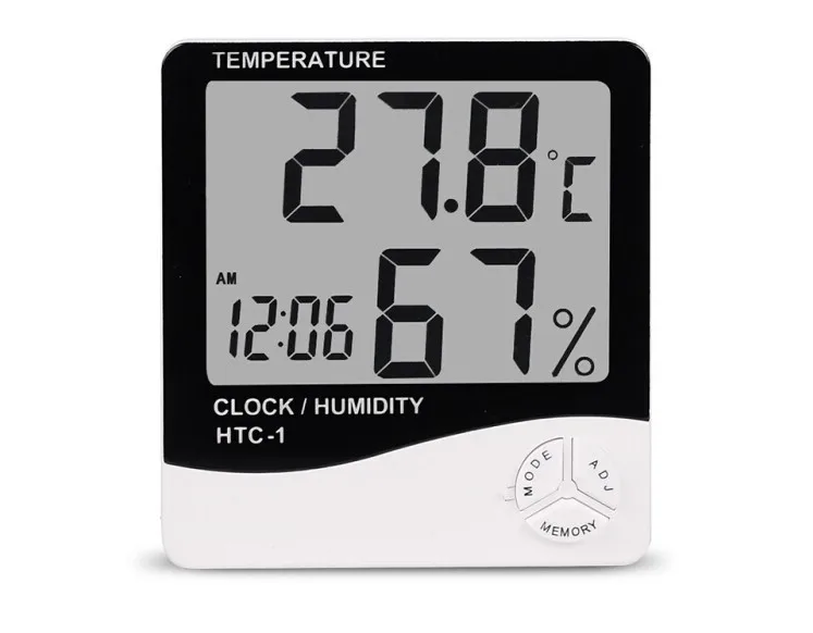 Digital lcd indoor thermo-hygrometer HTC-1 hospital hygrometer