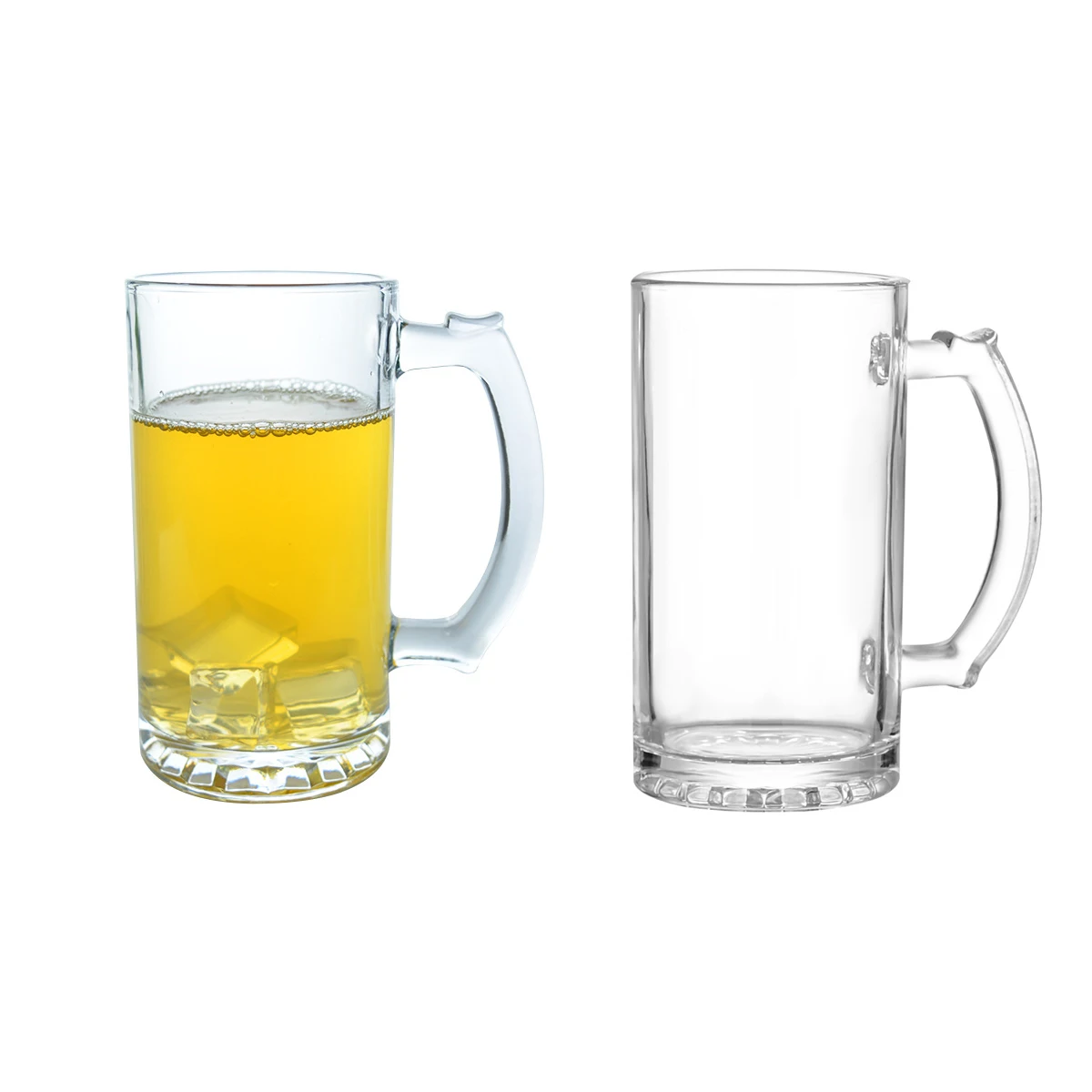35CL 50CL пивной стакан с печатью логотипа и ручкой прозрачный Pilsner Lager Stein чашка для питья