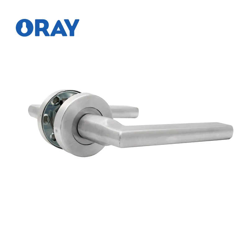 Competitive Factory Price Glass Door Handle Hotel Bathroom Modern Silver Aluminium Door Handle Stainless Steel Door Handle