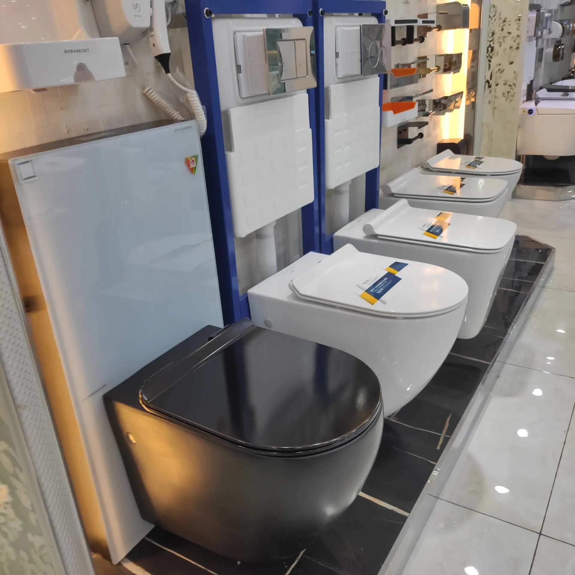 Тарелка для ванной комнаты lavatorio настенных унитаз CE оправы матовый черный