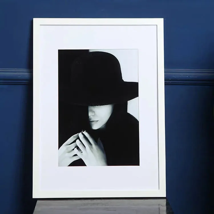 Picture Photo Frame 30X40 40X50 40X60 50X70 60X90 70X100 Home Decoration Rcuicheng Factory Sale Wall Glass PS Black and White