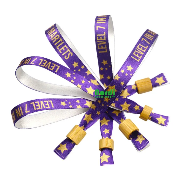 party supplies woven wristband fabric bracelet for christmas for wedding for event gift item