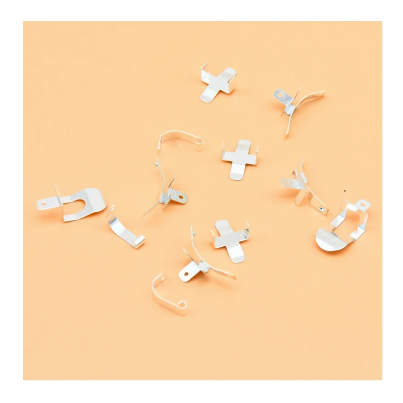 beryllium bronze electrical metal stamped positive and negative  battery spring contact