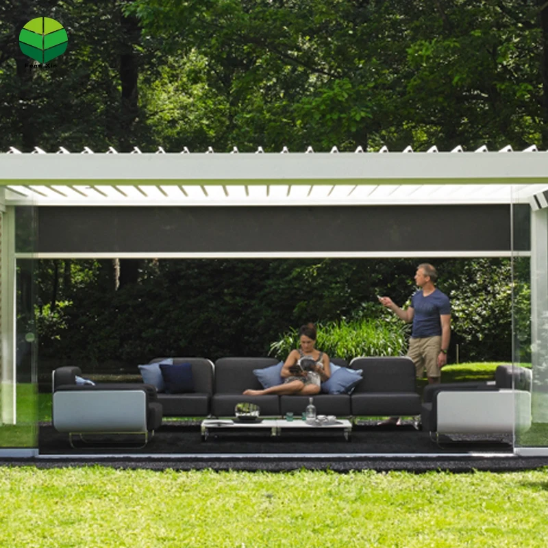 Fengxin Motorized aluminum pergola Outdoor pergola with sides Pergola roof
