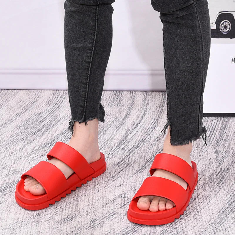 Summer New Design PVC Slipper Unisex High Quality Wholesale Beach Outdoor Oem Custom Logo Slide Bath Slippers