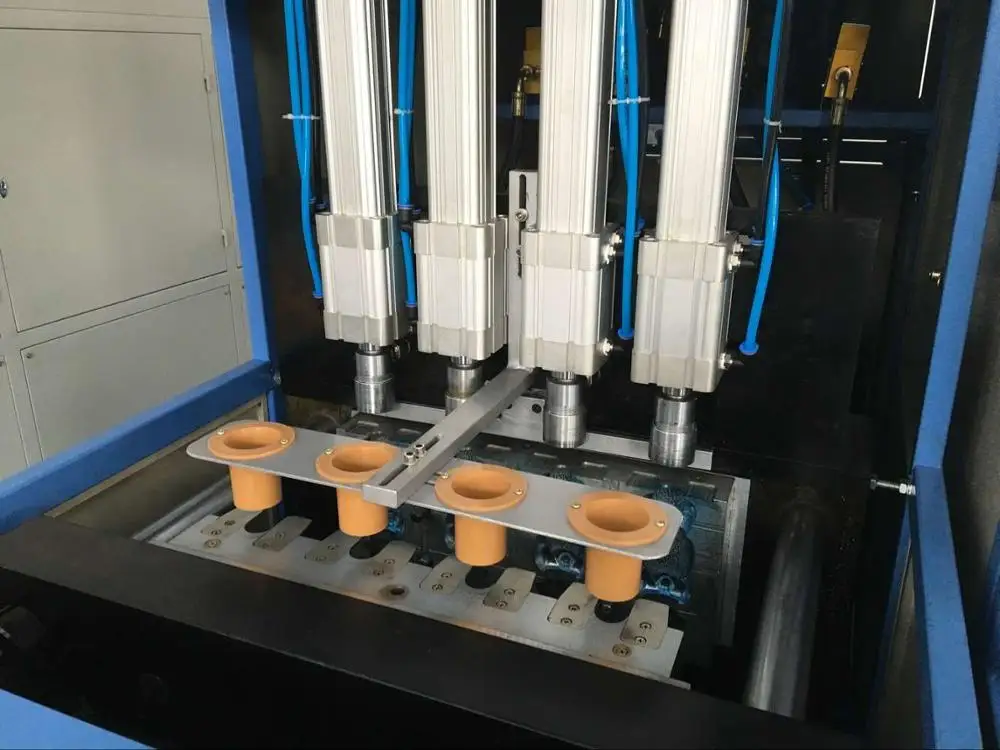 4-cavity Semi-automatic PET bottle blowing Machine
