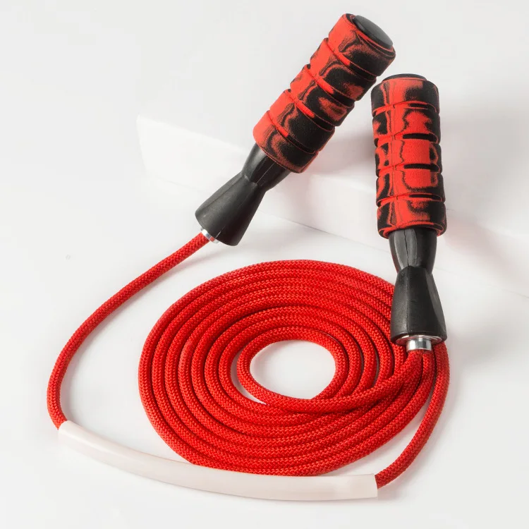 Custom Wholesale Anti-slip Heavy Exercise foam Jump Rope Fitness Training Skipping jump Ropes