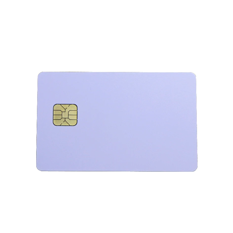 White PVC Contact IC ID S50 S70 F08 Printable Blank Smart Chip Cards