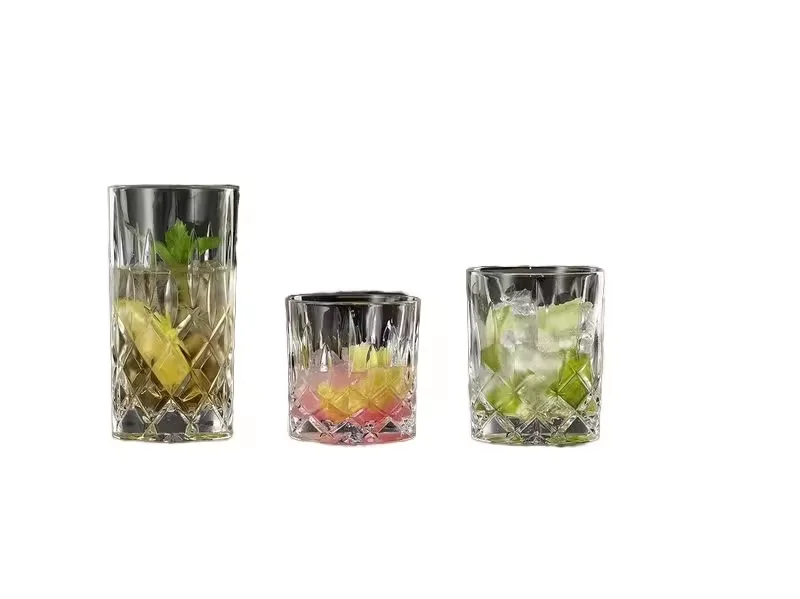 Engraved Whisky tumbler Crystal Glass Ocean Tumbler lead Free Gorgeous Engraved Luxury Gift Bourbon Glass