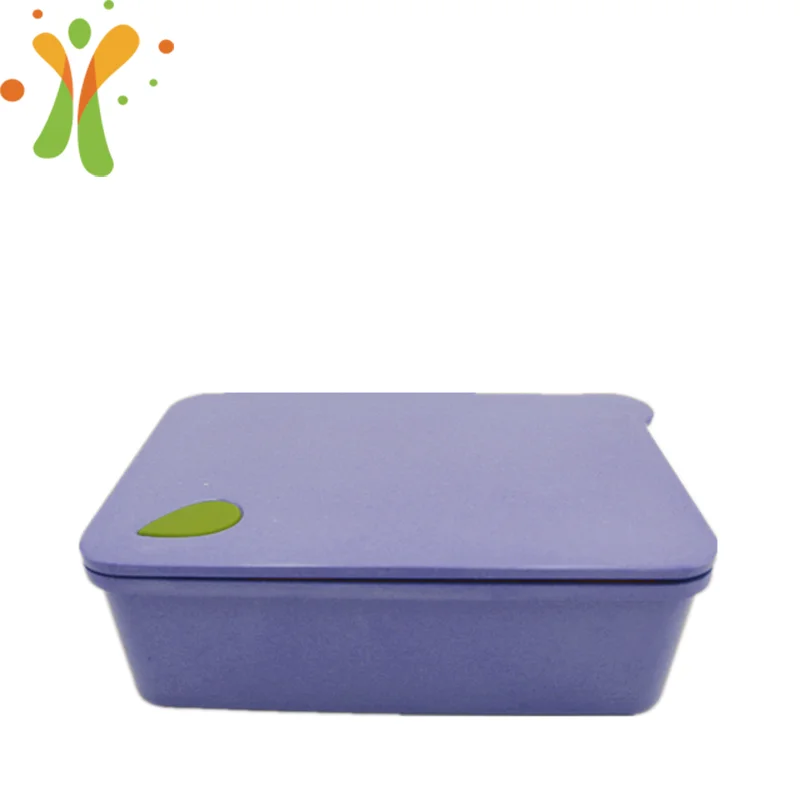 Microwaveable and leakproof healthy lunch box set food eco friendly rice husk lunch box