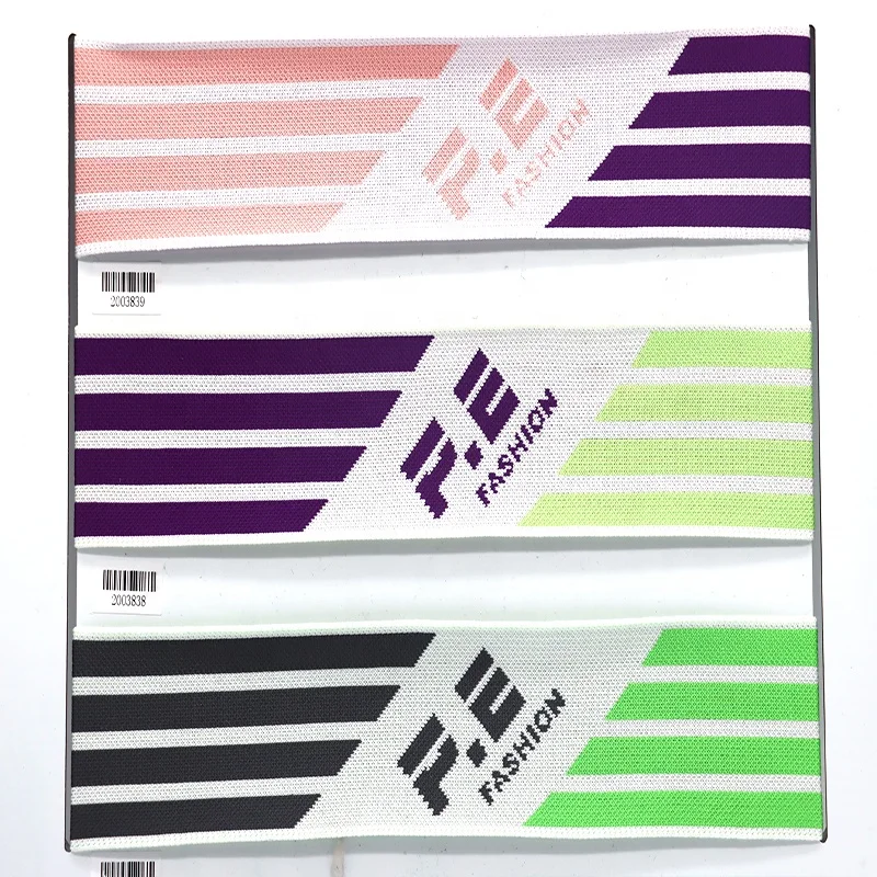 Jacquard Elastic Knitted Striped Tapes Binding Webbing Waistband For Pants