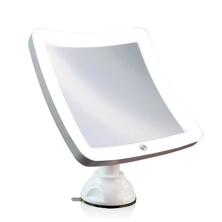 New Model 360 Degree Rotating LED Lighted Makeup Mirror Magnifying Bathroom Shower Suction Cup for Cosmetic Use