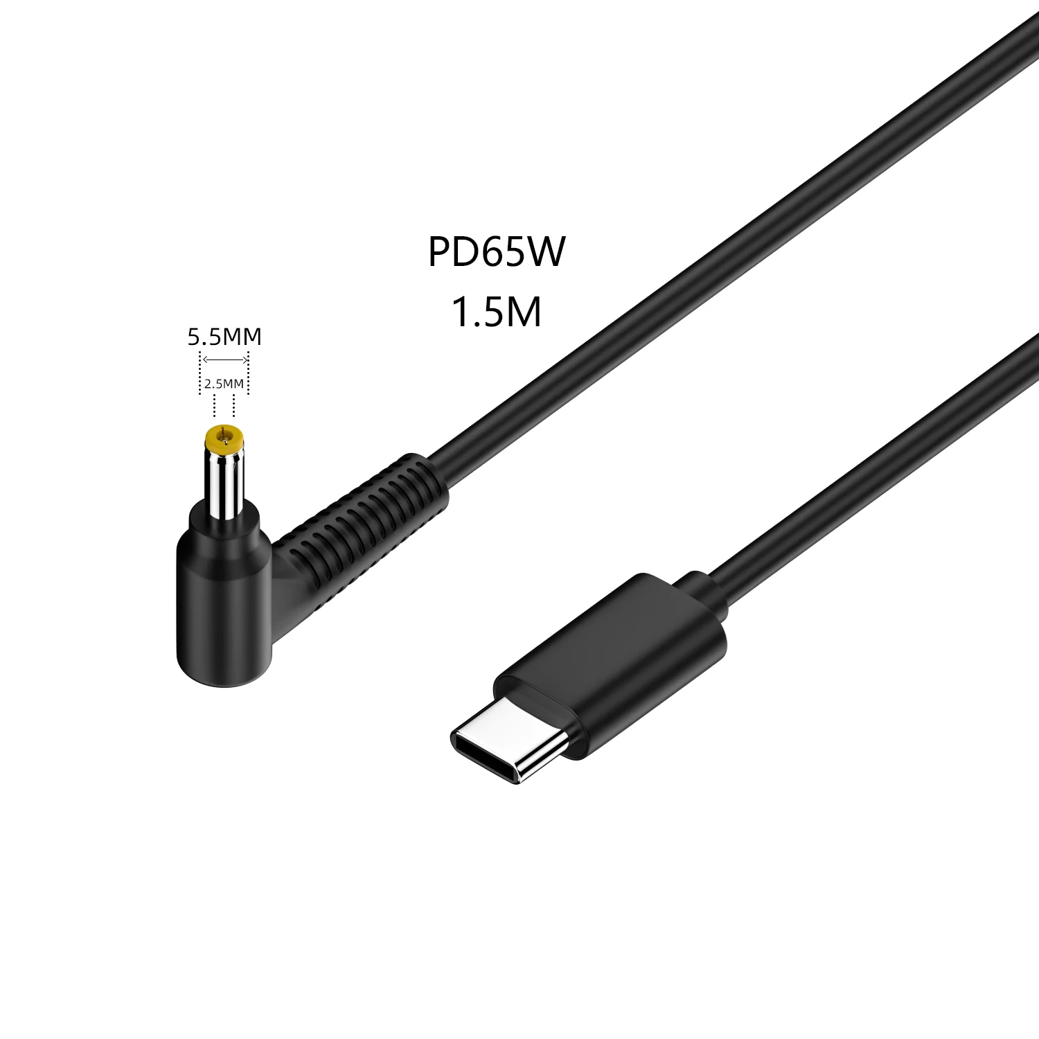 65W usb Type C male PD to DC Converter Universal Laptop Charger Cable Cord Power Adapter for Asus Lenovo Notebook Power Supply
