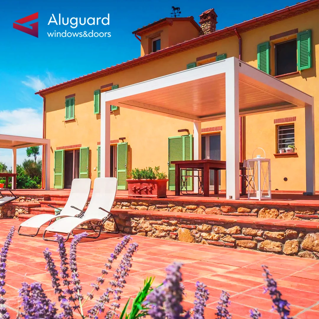 luxury open glass pergola Factory Direct Custom pergola patio popular pergola aluminium outdoor waterproof