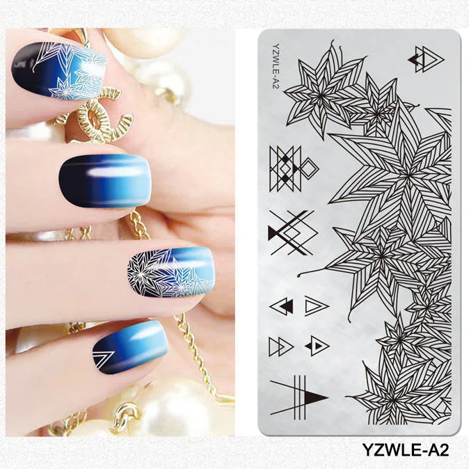 Wholesale Custom Stainless Steel Geometry Stamp Nail Art Stamping Plate