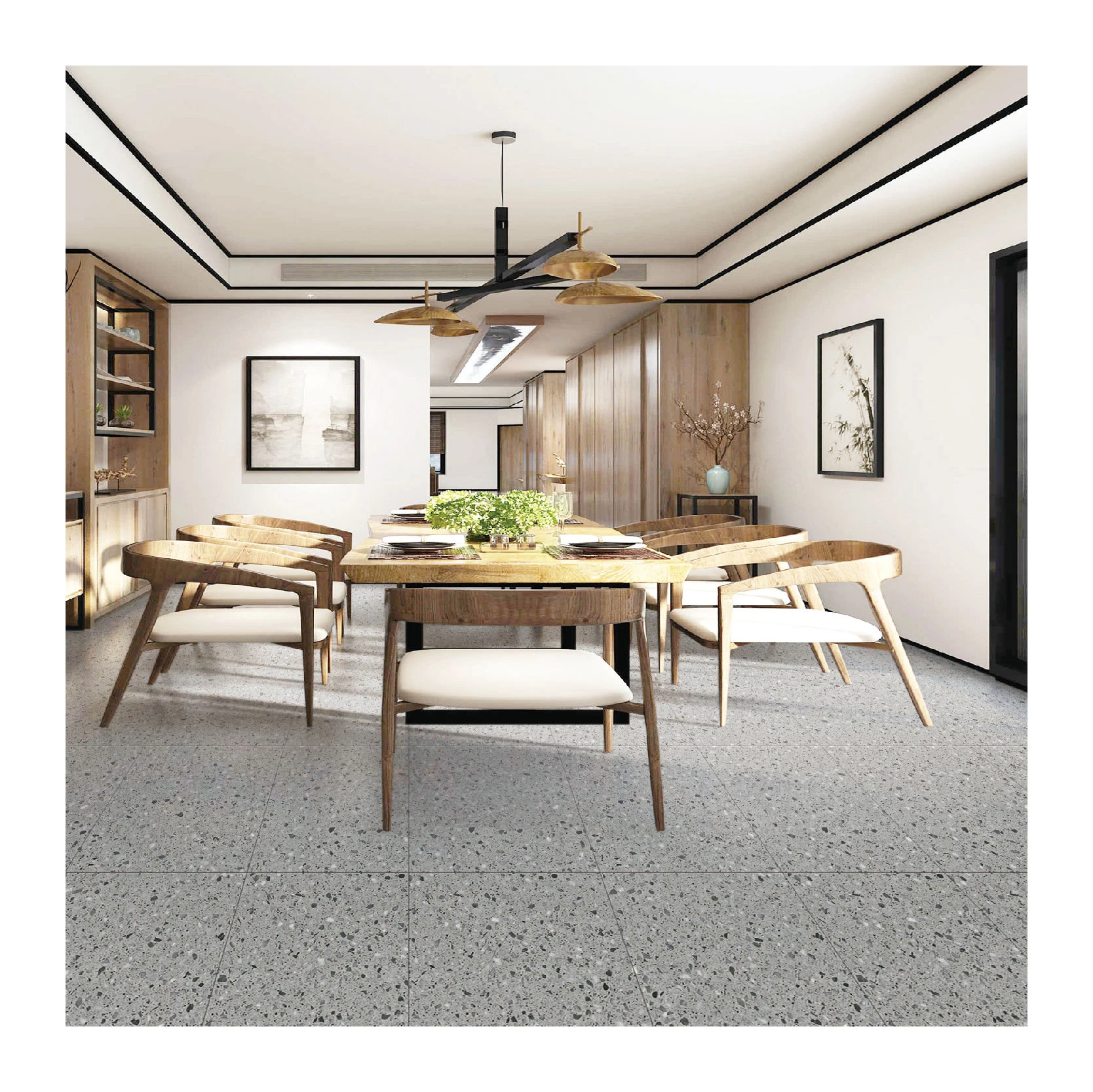 SPC Stone Marble design Composite Click Lock High-Quality Vinyl Flooring