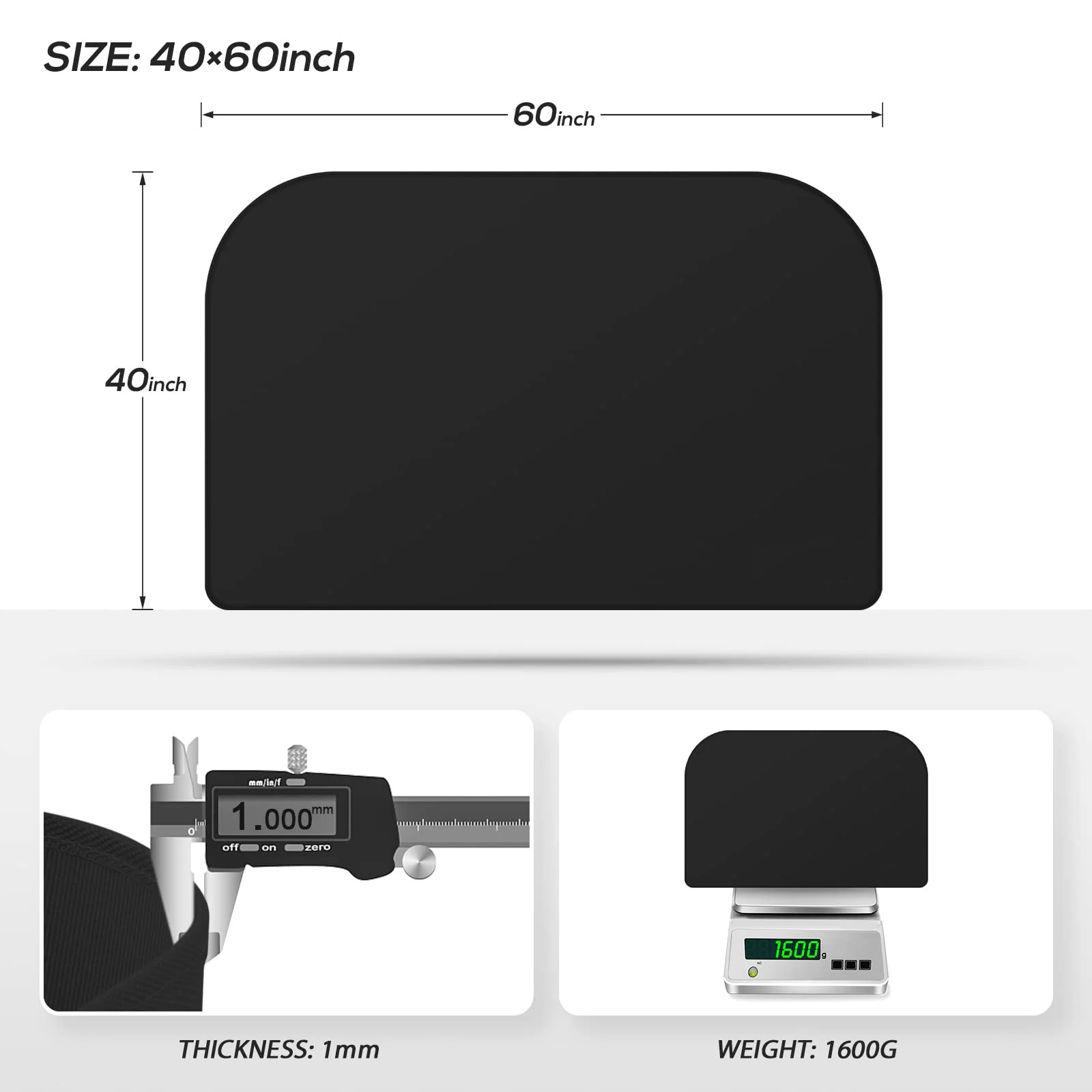 Fireproof Indoor Fireplace Mat Outdoor Flame-Resistant Pad Fiberglass Rug for Hearth Chiminea Ember Protect for Fireplace Stove