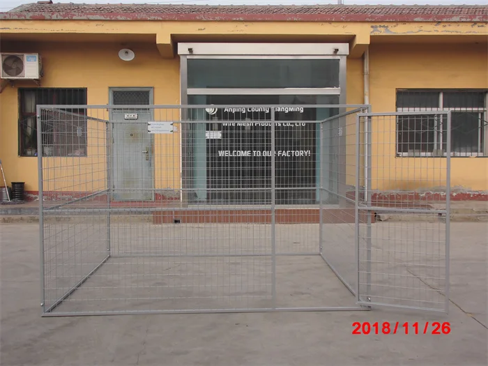 Easy to Install Galvanized Outdoor Dog Kennel Dog Cage