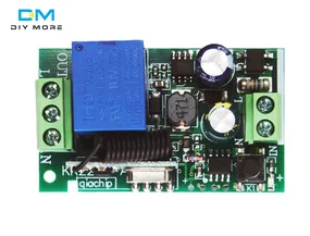 AC220V Relay Switch Module RF Remote Control Switch 315/433MHz 1CH Remote Transmitter RF Relay Receiver Transmitter Module