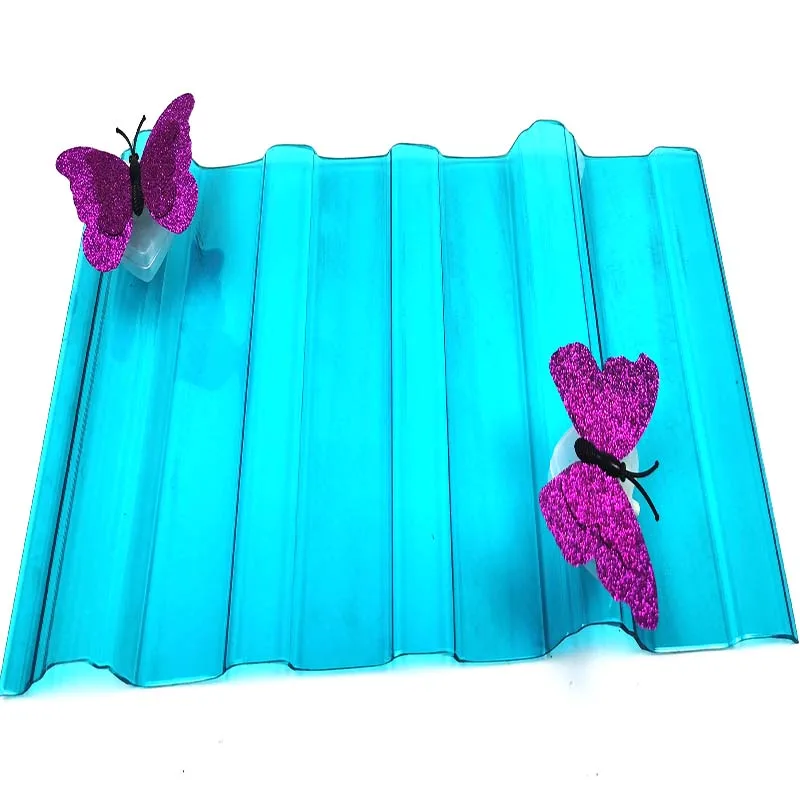 China Factory wholesale transparent plastic polycarbonate corrugated sheet for building roofing, agricultural