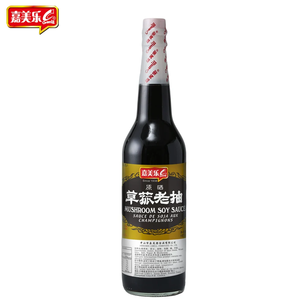Bulk wholesale customized soya sauce soja 620ml chinese mushroom soy sauce