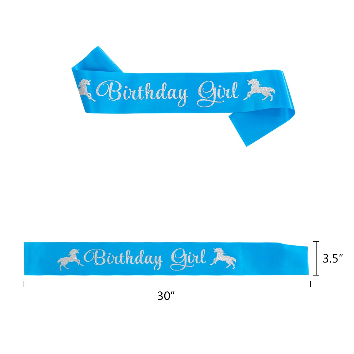 New blue girl Princess Elsa birthday party supplies  balloon flow sura flag strap birthday party decorations for kids