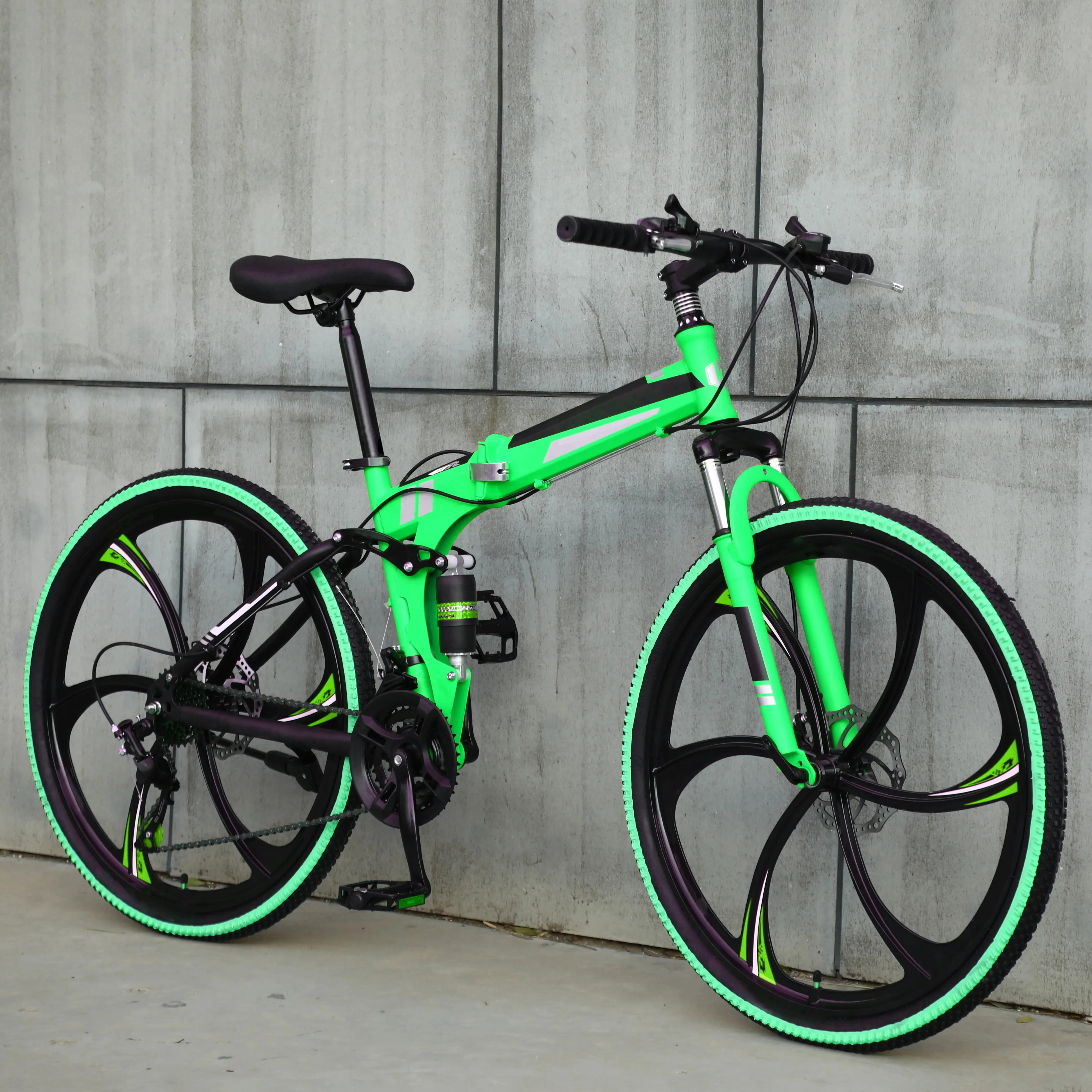 Wholesale Folding Bicycle 24 26 27.5 29 Inch Steel Front Shock Fork Mountain Bike Down Hill Bicicletas