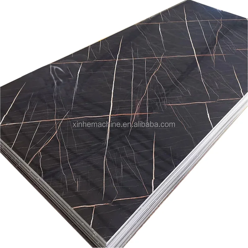 Automatic UV wall decorative plate microcrystalline stone board pvc marble wall panel making machine