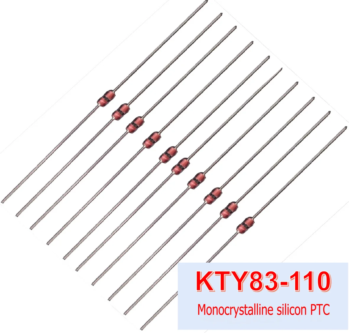 KTY83-110/121/122 Chip Thermistor PTC Temperature Sensor Single Crystal Silicon Motor Servo