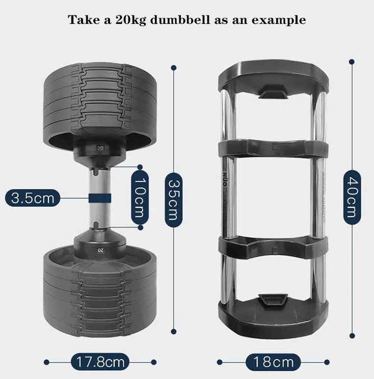 24 кг 32 36 стальные гантели набор штанг 40 90 фунтов регулируемые