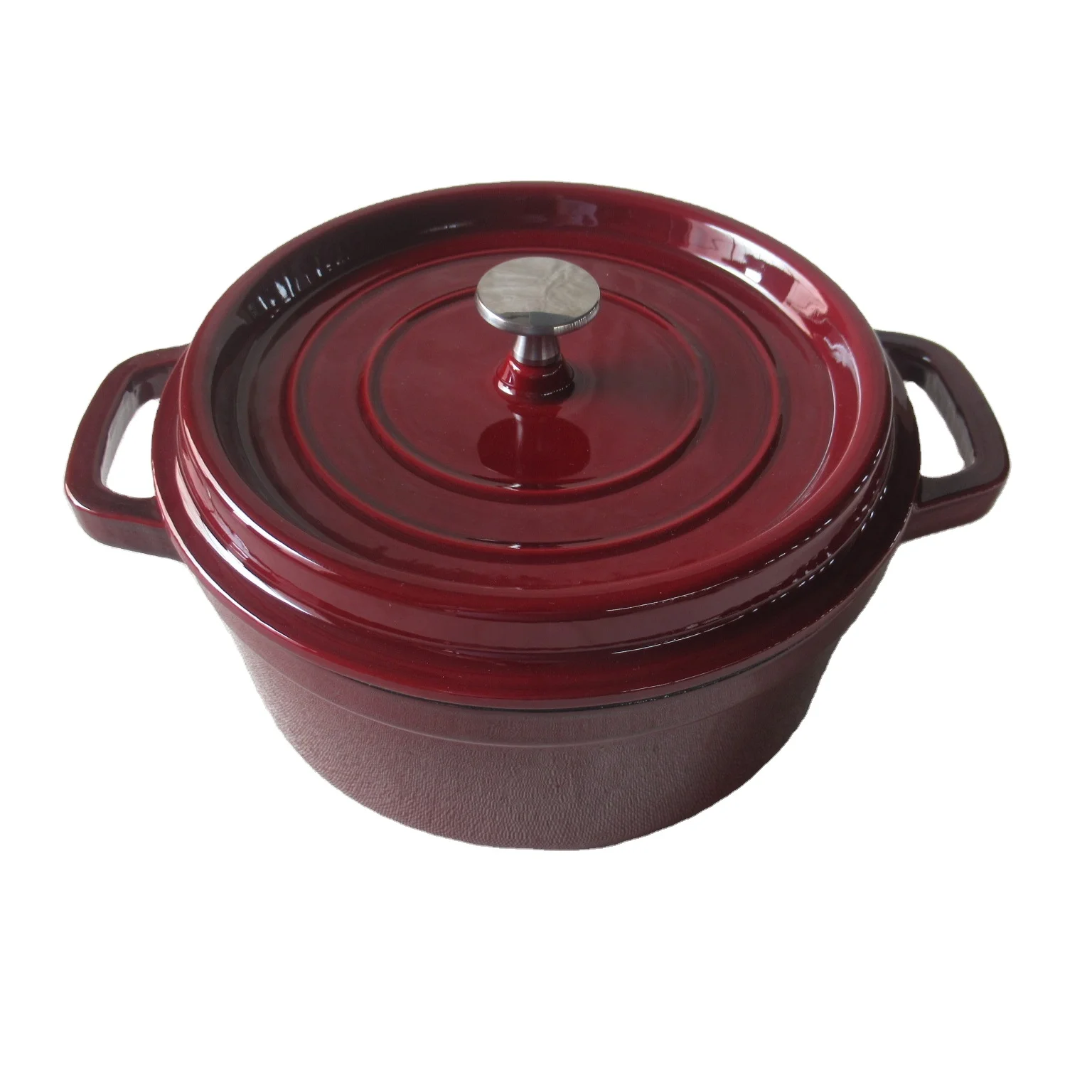 Home Kitchen Non Stick Cooking Pot Cookware Red Enamel Coated Cast Iron Dutch Oven