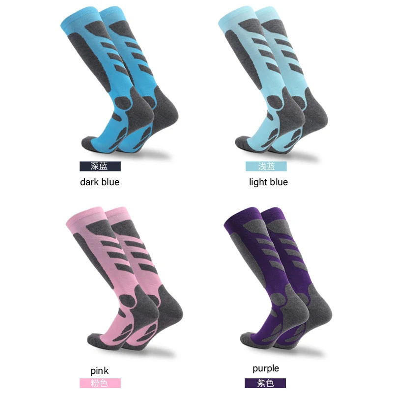 Warm Fuzzy OEM/ODM Cotton Ski Snow Sport Socks Custom Logo Men Women Compression Socks