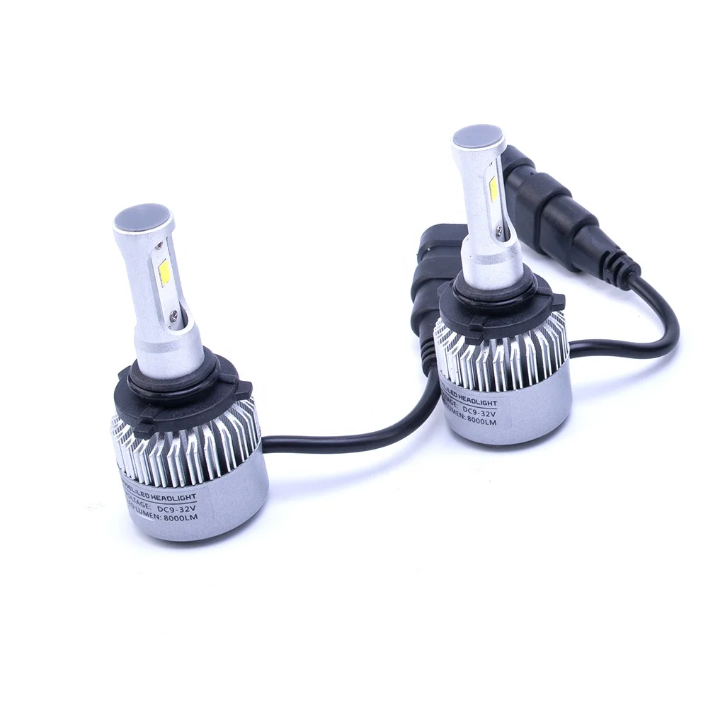 
12V 24V LED Bulbs S2 COB 36W 8000LM Car LED Head Lamp Kit H4 H7 H11 H13 9005 9006 9007 Auto Headlight 