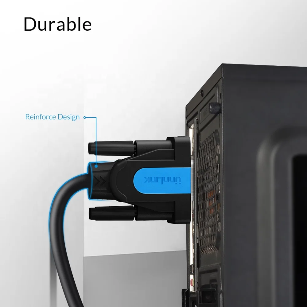 Unnlink 1080P@60Hz VGA Cable 1m 1.5m 3m 5m 10m 20m OEM ODM
