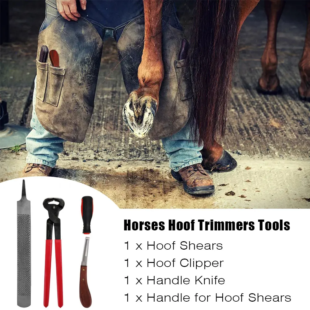  Набор инструментов для отделки копыт Horse Farrier профессиональный набор с металлическими ножницами и копытными резаками ручной