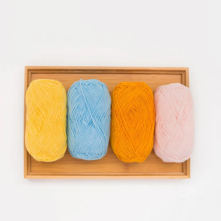  Yarncrafts гигроскопической влажности красочные акриловые молочная хлопковая крючком смешанная пряжа для ручного