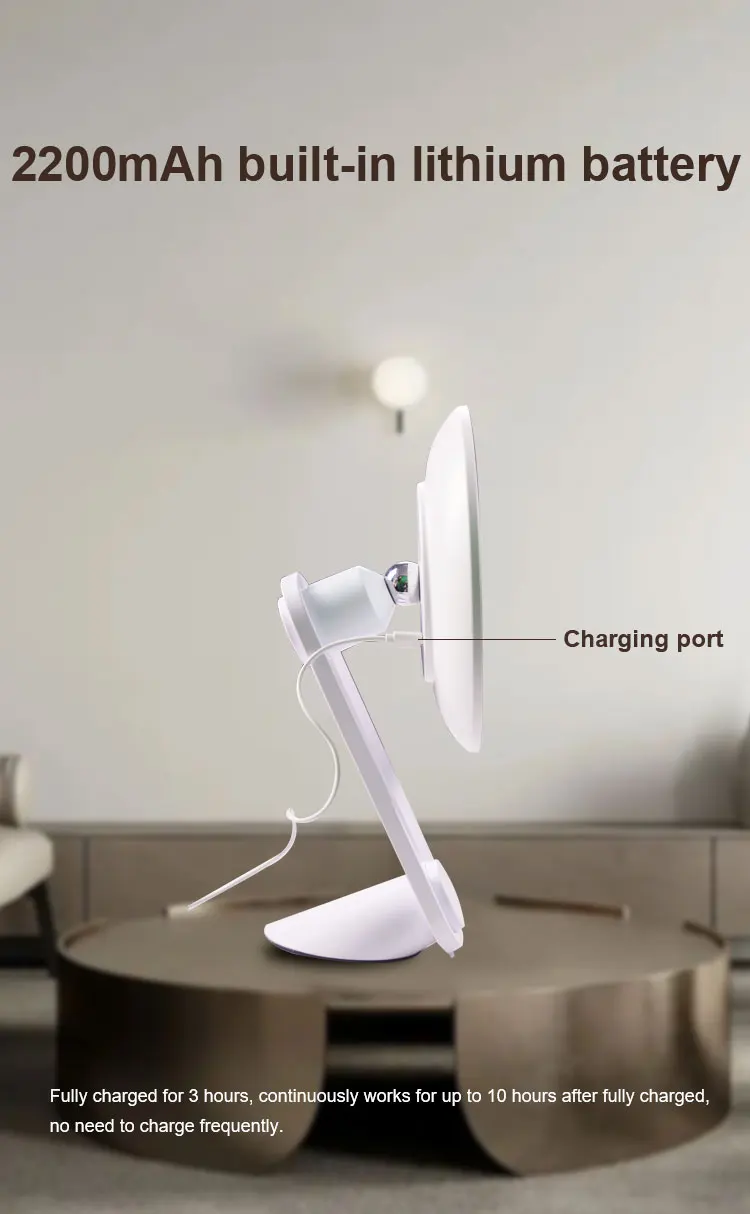 auto 3 light cosmetics Makeup Mirror Portable Lighted Beauty Mirror 3 Color Lighting Dimming Touch Screen  at home