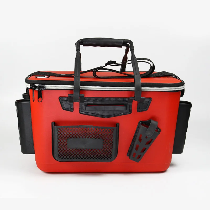20L 26L 32L 40L Multi-function Folding Waterproof Oxygen Pump Portable EVA Collapsible Fishing Bucket With Pliers and Rod Holder