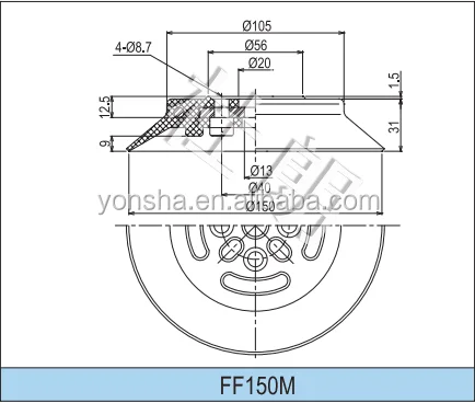 150mm Hot selling super adsorption power Pneumatic Vacuum Suction Cups---auto glass suction cups