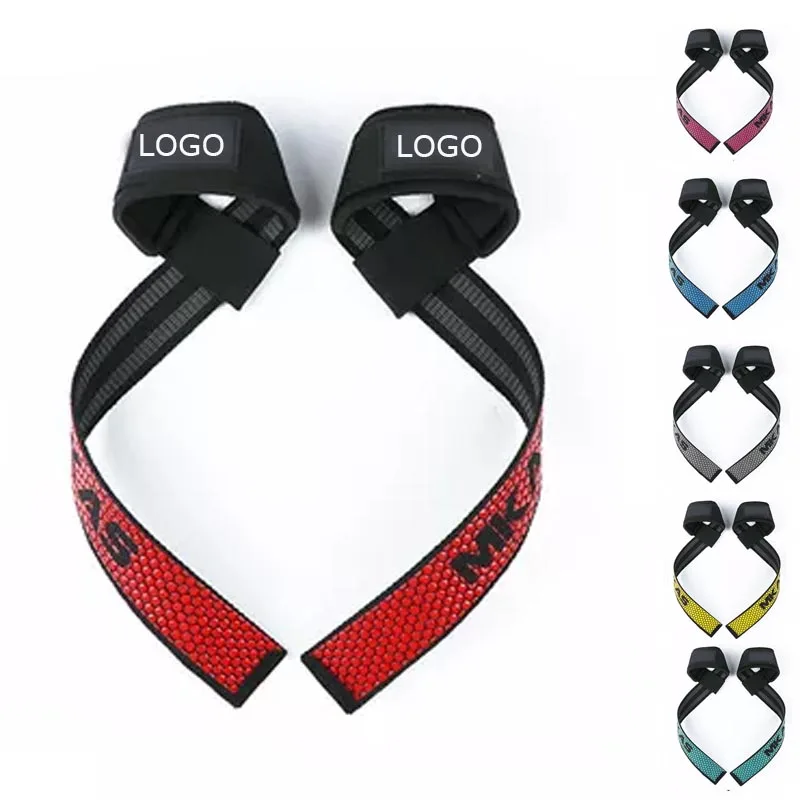 Wholesale Fitness Wrist Cuff Custom Logo Wrist Straps Weightlifting Gym Weight Lifting Straps