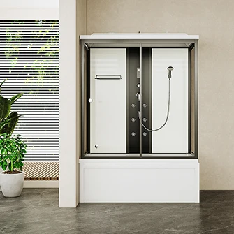 ORans Luxury Modern Bathroom Shower Faucet Cabin Room Sliding Glass Rooms Enclosures With Tub