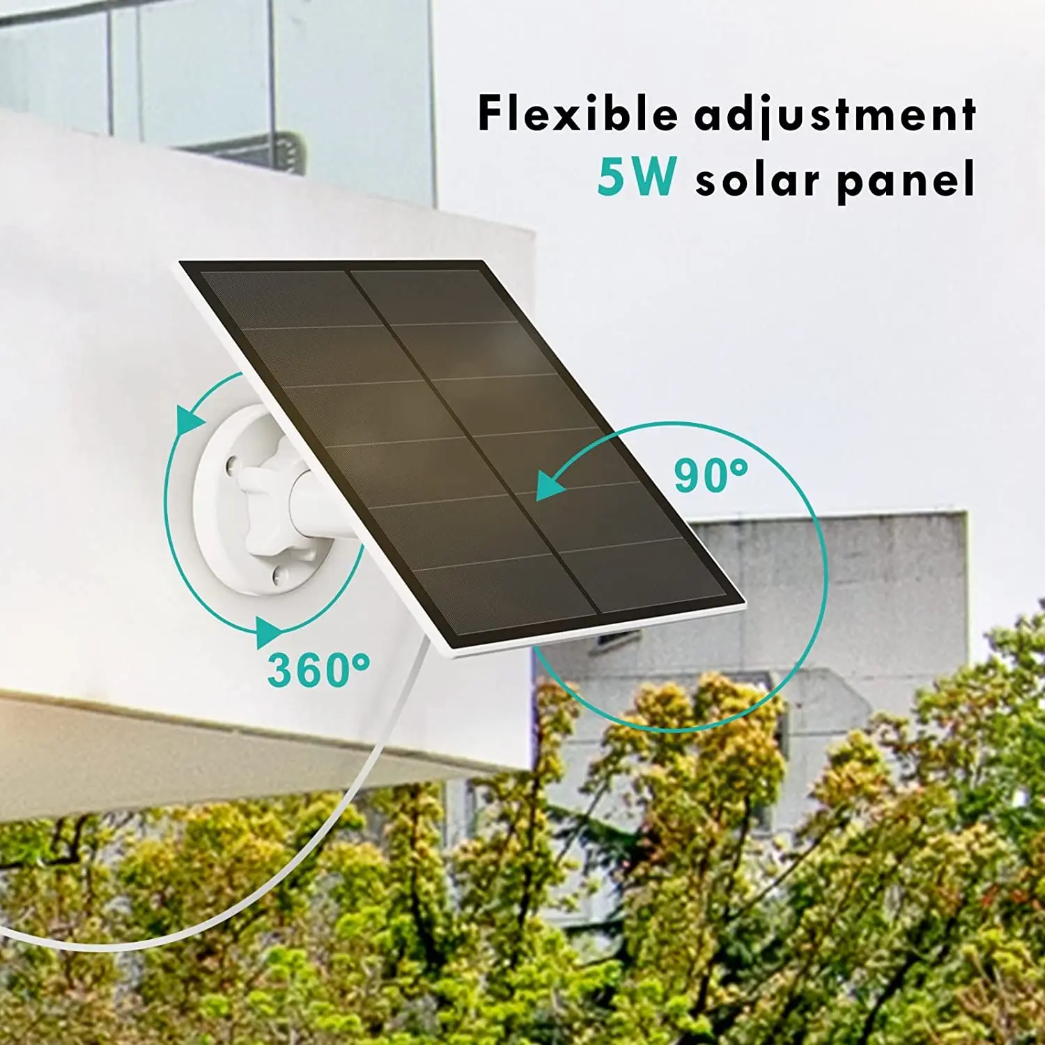 5W Portable Solar Panel 5V Solar Plate with USB Safe Charge  Battery Charger for Security Camera