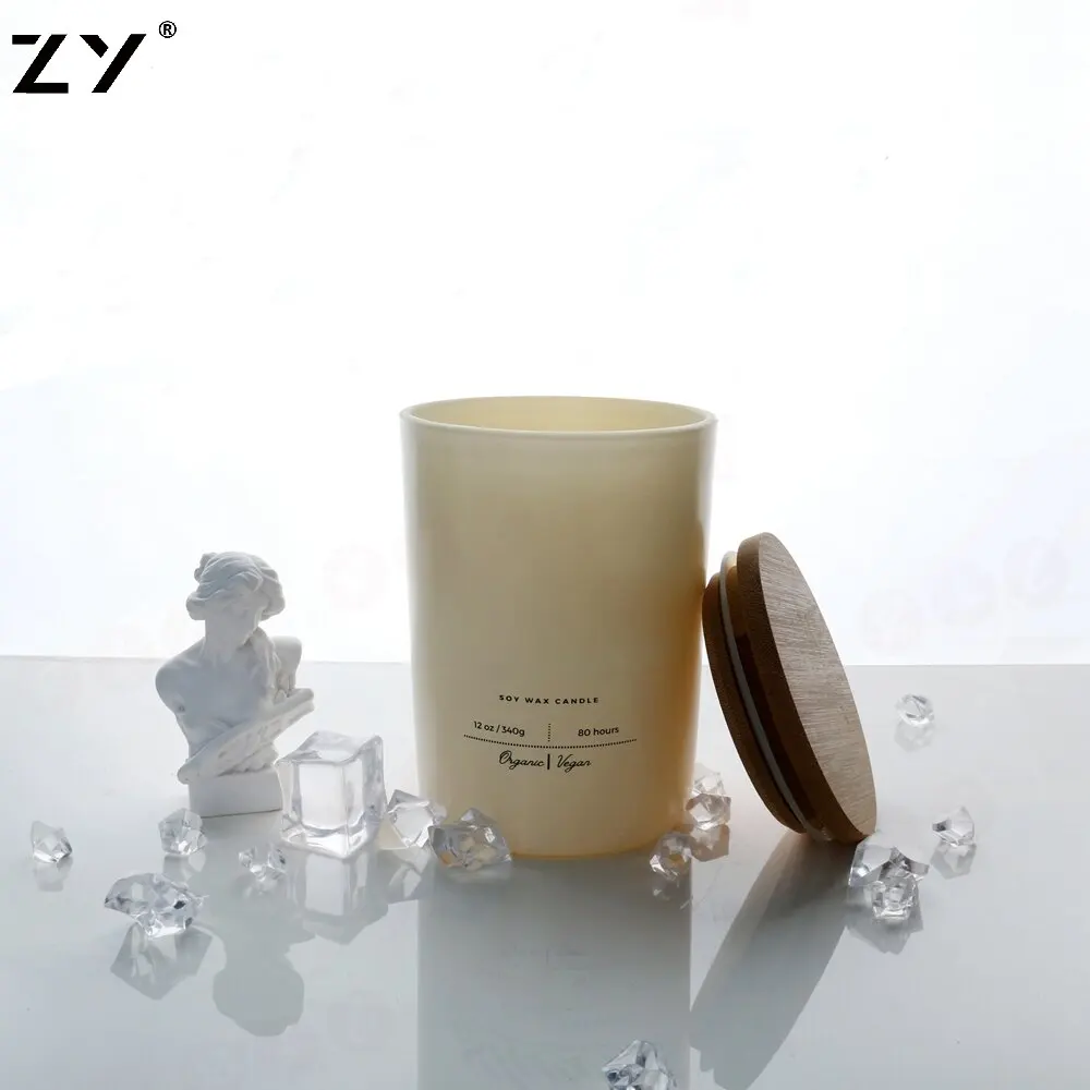 Color Candle Jar Cement Candle Jar Concrete Candle Jars With Lid And Boxes Packaging