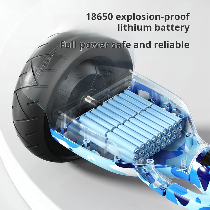 New electric balance car adult riding with lever lithium battery double-wheel cart 6-15 Year-old Electric Scooter For Child