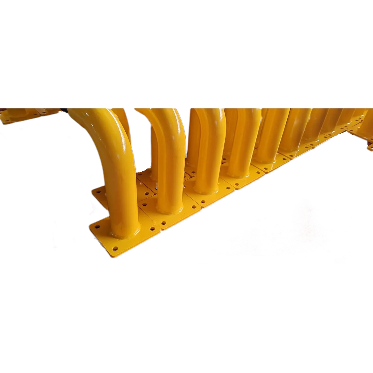 Yellow Black Steel Metal U Shape Safety Car protection Parking Fence Barrier