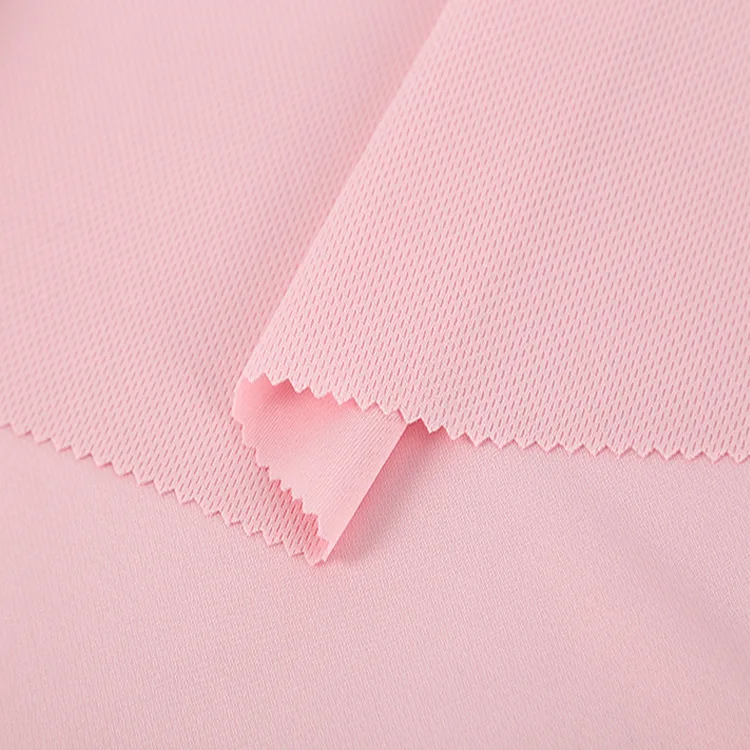 hot sale china 75d 100 polyester sport fabric knit breathable bird eye mesh Sportswear fabric for clothes